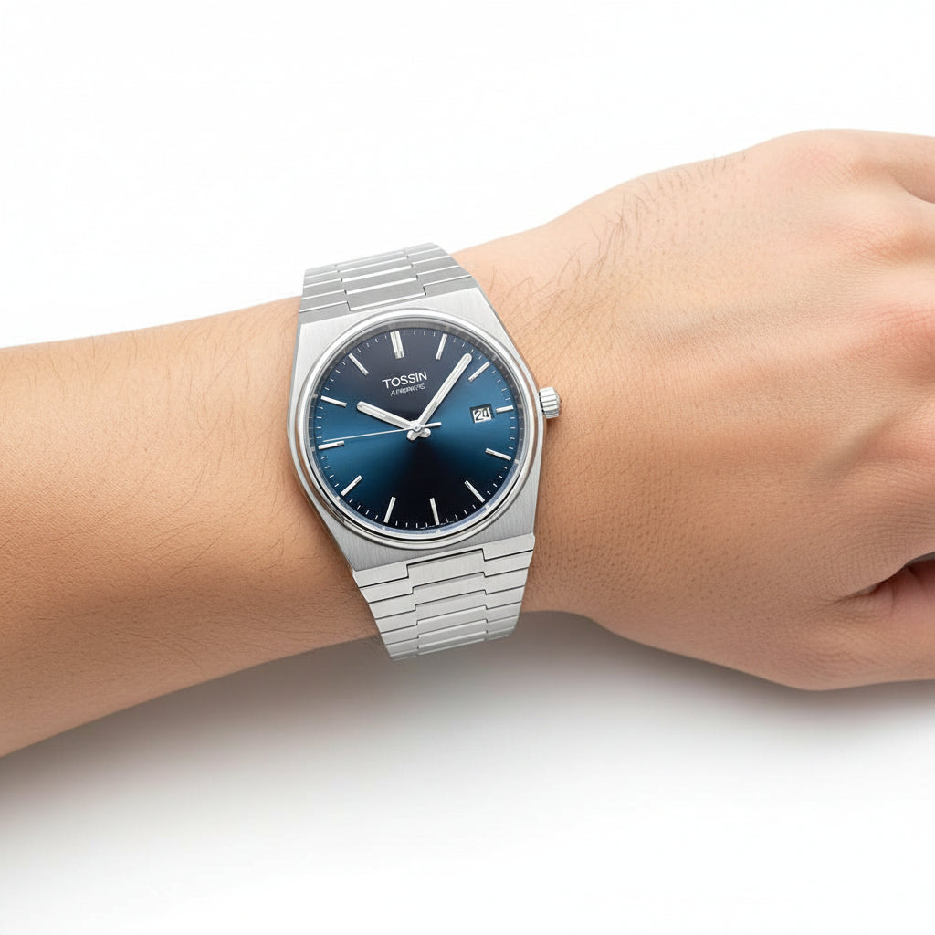 TOSSIN Ultra-Thin Quarzuhr für Herren – Schlankes Design mit stilvoller Eleganz