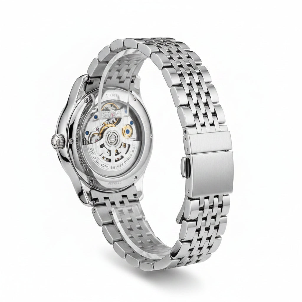 RAKSADUKE Herrenuhr mit Edelstahlarmband – Luxuriöse Skelett-Ästhetik mit markantem Stil