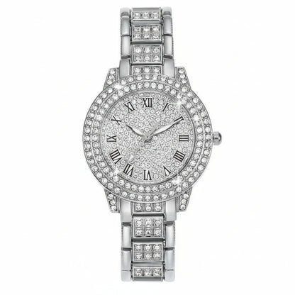 Quarz Digital Roman Diamond Uhr – trifft moderne Funktionalität