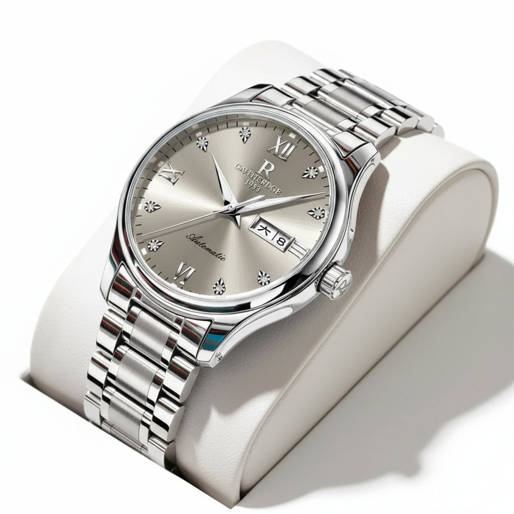 ONTHEEDGE Wasserdichte Leuchtzeiger Herrenuhr – Eleganz und Funktionalität im Alltag