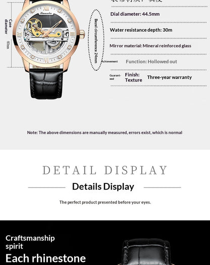 LIANNDU Automatik Mechanikuhr Herren – Elegante Mechanik für Business und Smart-Casual