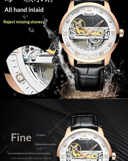 LIANNDU Automatik Mechanikuhr Herren – Elegante Mechanik für Business und Smart-Casual