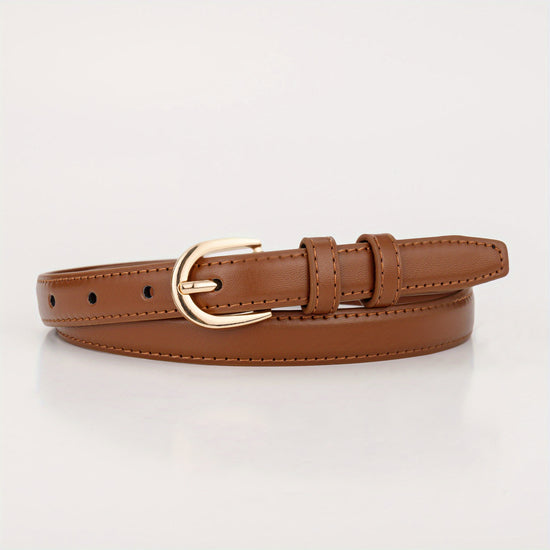 Belt Semi-Oval Buckle Versatile Trendy