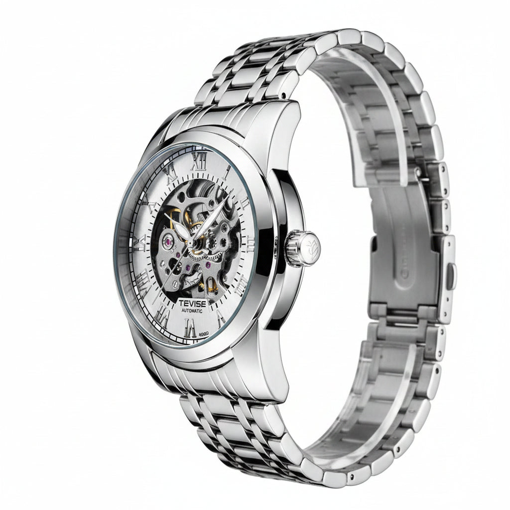 TEVISE Minimalist Automatikuhr Herren T9005D – Klassische Eleganz mit praktischen Funktionen