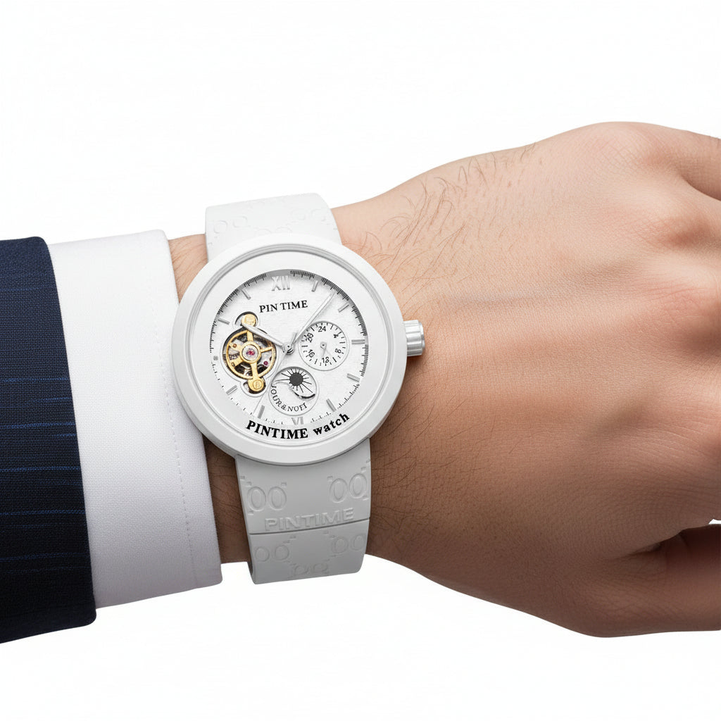 Automatic Mechanical PINTIME Uhr – Minimalistische Eleganz mit klassischer Mechanik