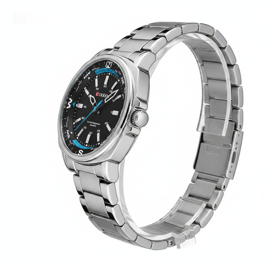 Steel-band CURREN Quarzuhr – Stilvolle Business-Uhr mit robustem Edelstahlarmband