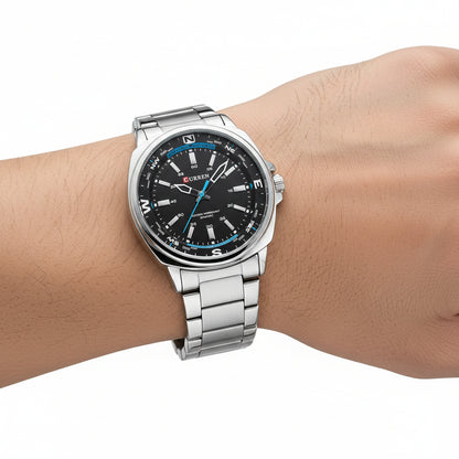 Steel-band CURREN Quarzuhr – Stilvolle Business-Uhr mit robustem Edelstahlarmband