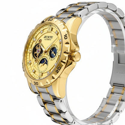 JUNYU Wasserdichte Mechanikuhr Herren – Eleganz mit markanter Ausstrahlung