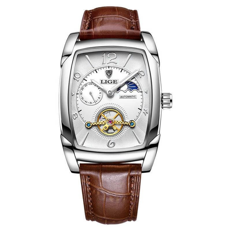 LIGE Tourbillon Mechanikuhr Herren – Elegante Mechanik mit modernem Design