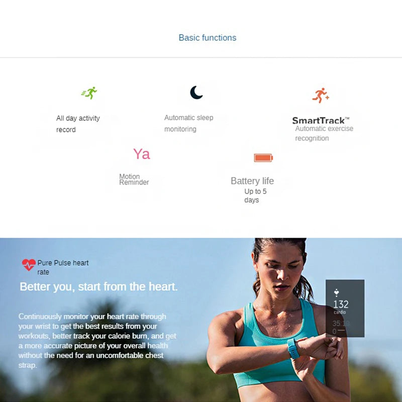 smart wristband-fitness-GPS- IOS Android