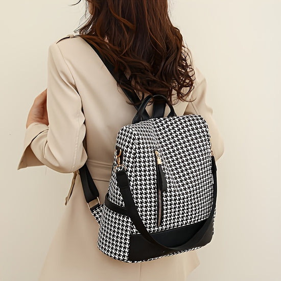 zipper ladies fashion backpack