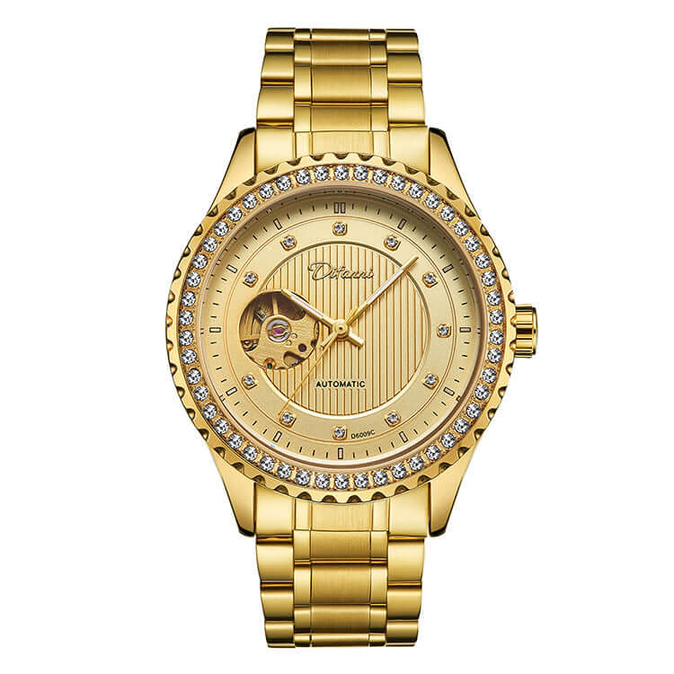 DIFANNI Mechanikuhr 6009C – Klassische Uhrmacherkunst mit moderner Transparenz