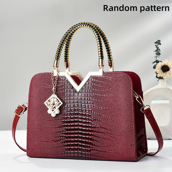 Crossbody Bag, High-End Stone Pattern