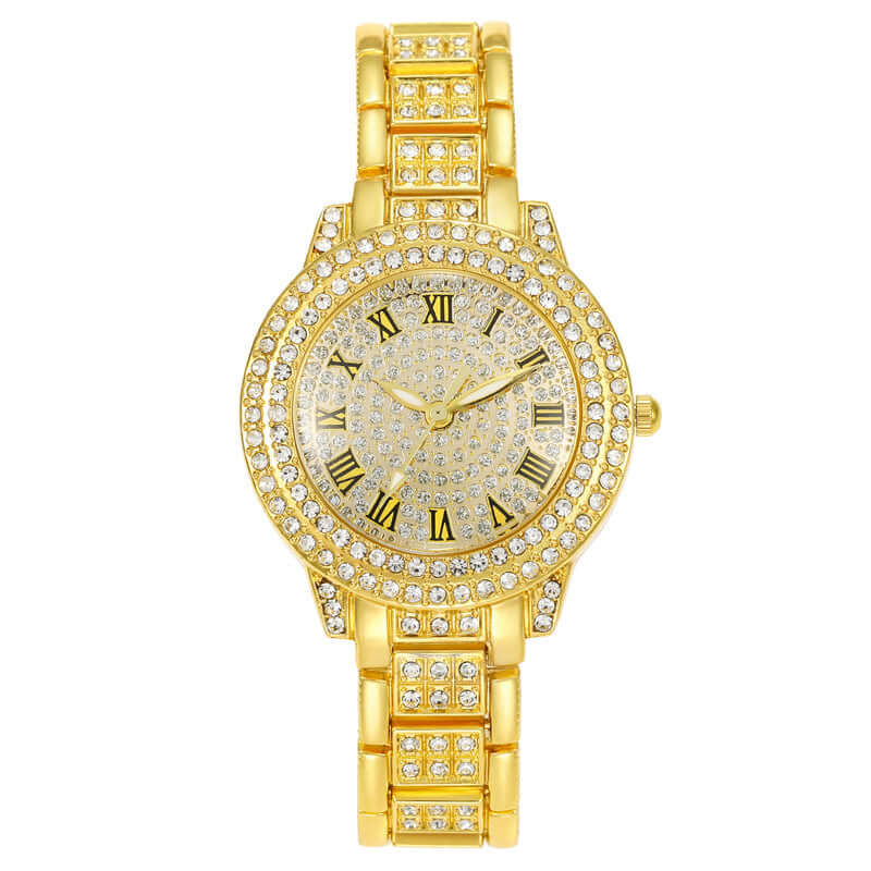 Quarz Digital Roman Diamond Uhr – trifft moderne Funktionalität