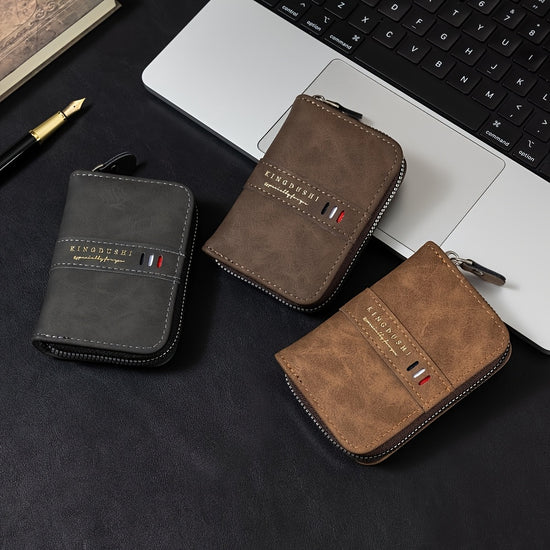 Vintage Matte Credit Card Holder, Stylish And Compact