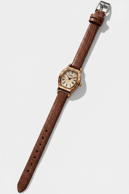 Damen Retro Small Barrel Quartz Uhr